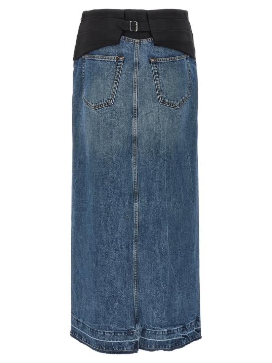  스텔라 맥카트니 데님 스커트 스텔라 매카트니 턱시도 밴드  블루 - STELLA MCCARTNEY