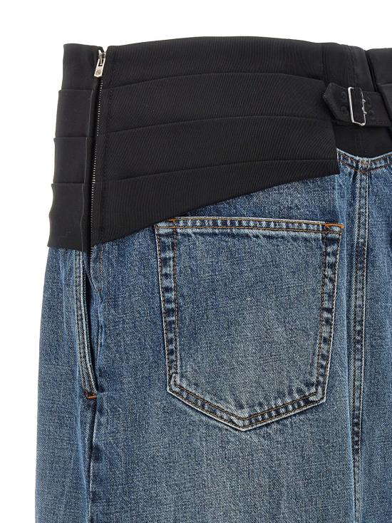  스텔라 맥카트니 데님 스커트 스텔라 매카트니 턱시도 밴드  블루 - STELLA MCCARTNEY