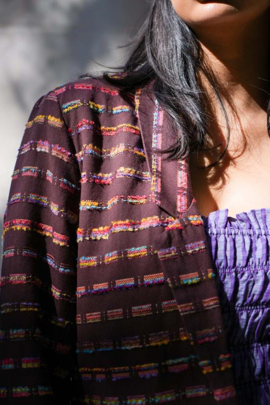  아바카시 수트 자켓 소프트 자카드 블레이저 - ABACAXI