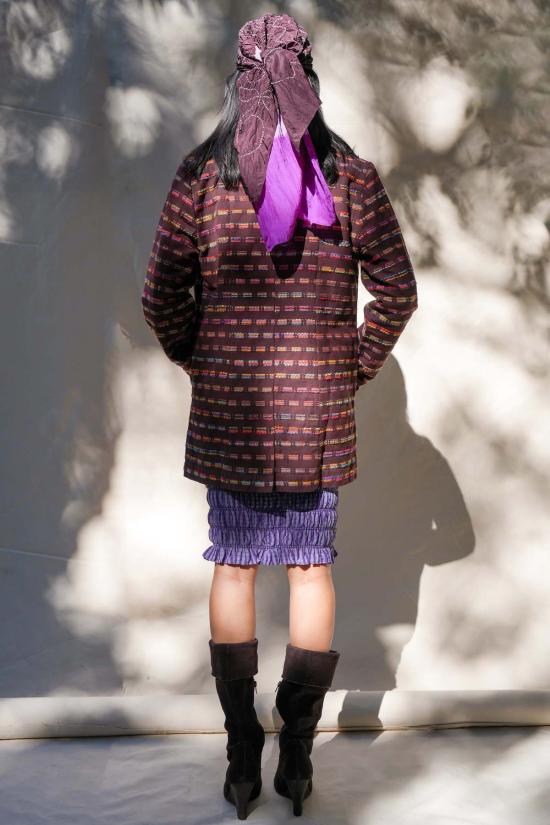  아바카시 수트 자켓 소프트 자카드 블레이저 - ABACAXI