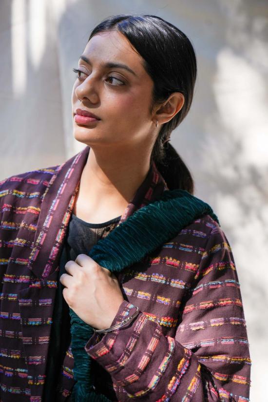  아바카시 수트 자켓 소프트 자카드 블레이저 - ABACAXI