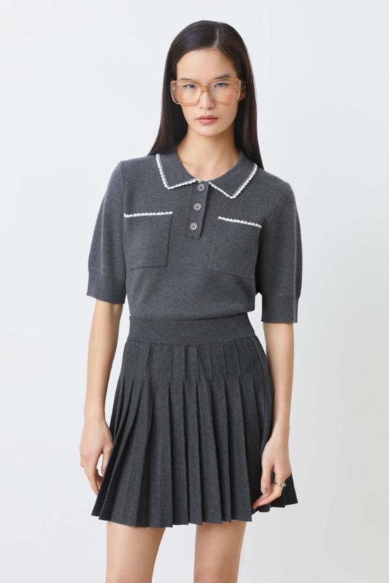  선쿠 숏 스커트 팔다 플리츠 스커트