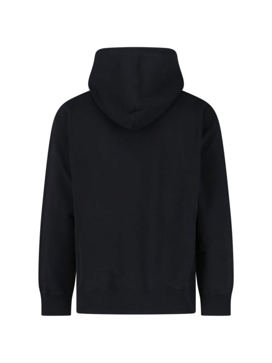  MM6 메종마르지엘라 긴팔 티셔츠 Mm6 메종 마르지엘라 로고 후드티 블랙 - MM6 MAISON MARGIELA