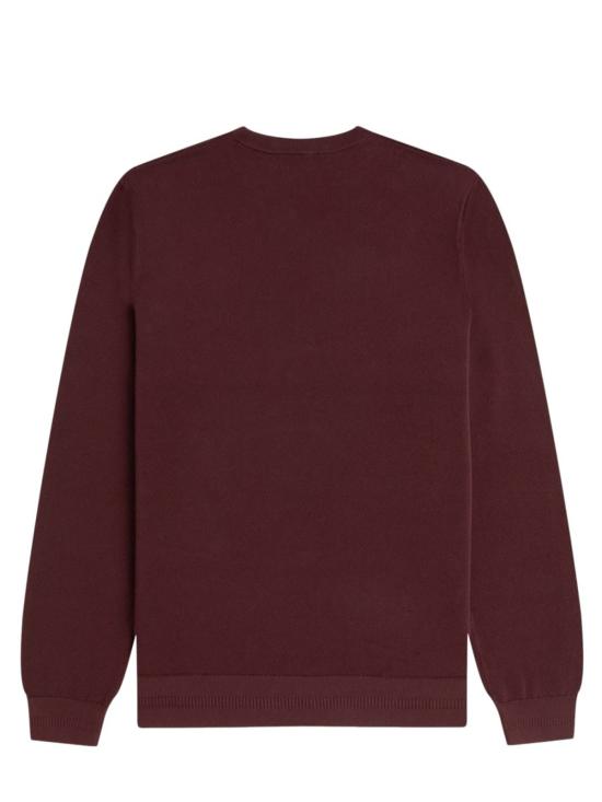  프레드페리 스웨터 프레드 페리 피케 로고  버건디 색상 - FRED PERRY