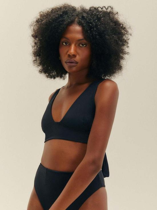  Haight 비키니 수영복 하이트 멀티웨이 홀터 비키니 탑 블랙