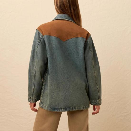  Faherty 데님 자켓 파헤르티 릿지 백 데님 스웨이드 재킷 - OTHER BRANDS