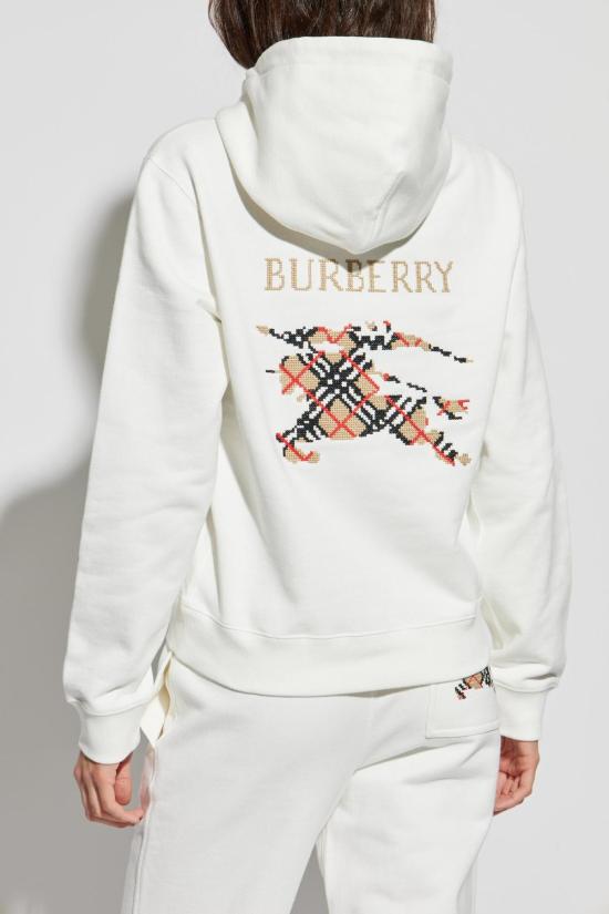  버버리 스웨터 로고 스웨트셔츠 초크 - BURBERRY