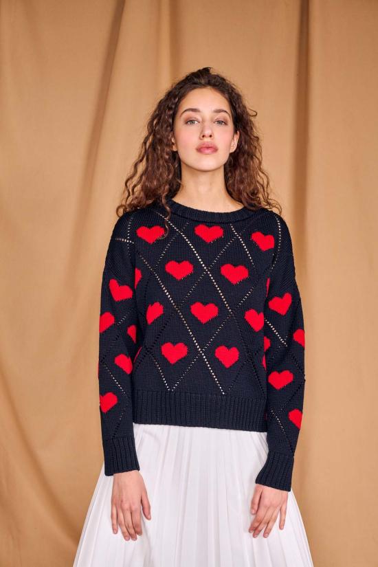  지지 니트웨어 스웨터 러브 - GIGI KNITWEAR