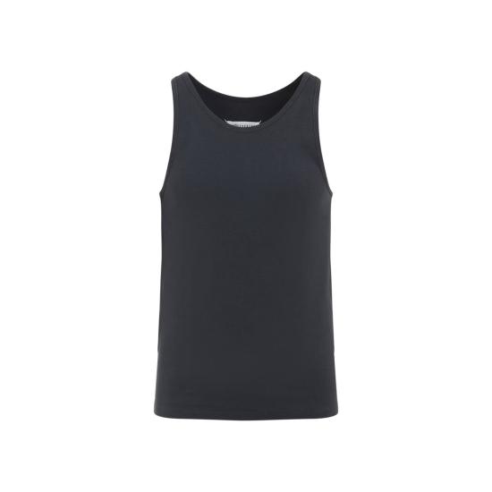  마르지엘라 민소매 티셔츠 메종  코튼 탱크탑 차콜 - MAISON MARGIELA