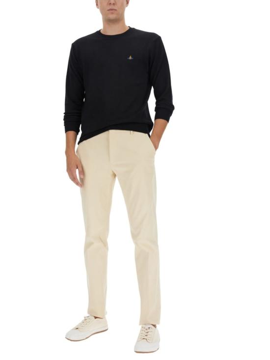  비비안웨스트우드 스웨터 비비안 웨스트우드 로고 저지  블랙 - VIVIENNE WESTWOOD