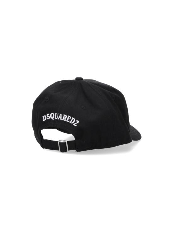  디스퀘어드2 모자 Dsquared2 로고 야구  블랙 - DSQUARED2