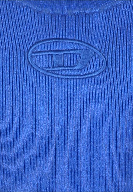  [키즈] 디젤 원피스 로고가 있는 아동용 파란색 드레스 - DIESEL