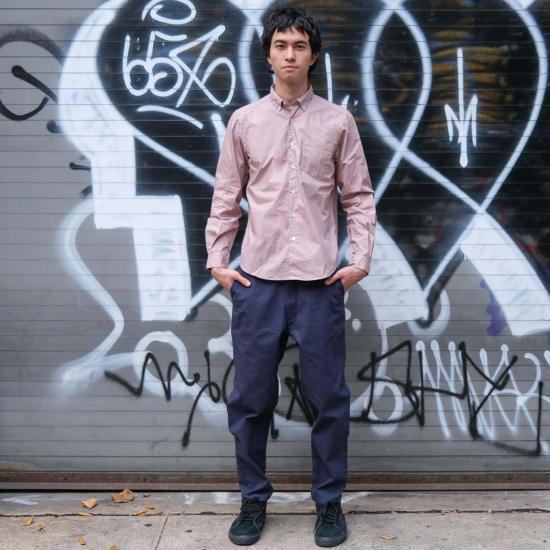  Steven Alan 긴팔 셔츠 스티븐 앨런 싱글 니들  로즈우드 - STEVEN ALAN