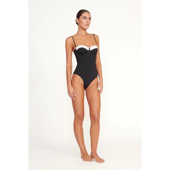 스타우드 원피스 수영복 메이브  블랙/화이트 - STAUD