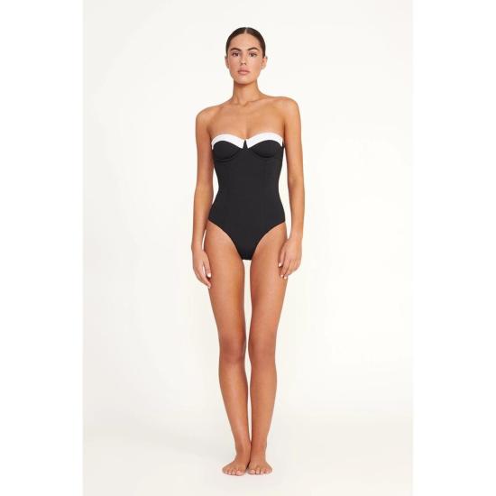  스타우드 원피스 수영복 메이브  블랙/화이트