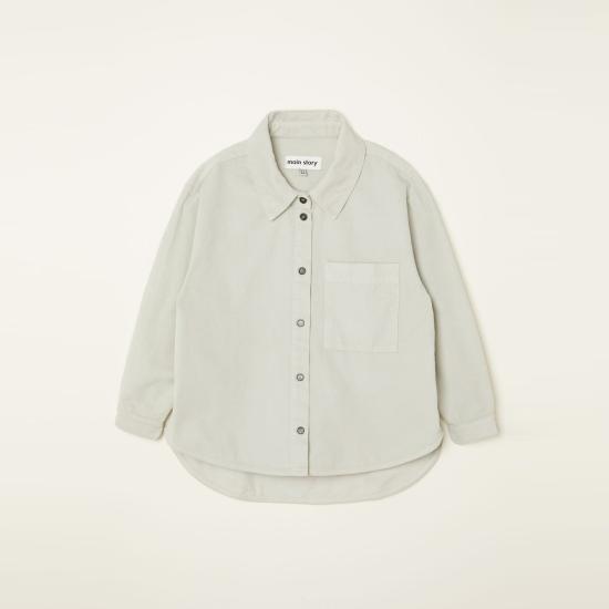  [키즈] Main Story 트레이닝 상의 아동 남녀공용 메인 스토리 버튼다운 셔츠 실버 버치 - OTHER BRANDS