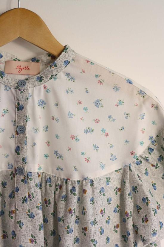  Myrtle 블라우스 머틀 애디  베이비 블루/핀도트 플로럴 - OTHER BRANDS