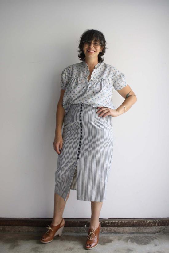  Myrtle 블라우스 머틀 애디  베이비 블루/핀도트 플로럴 - OTHER BRANDS