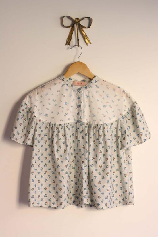  Myrtle 블라우스 머틀 애디  베이비 블루/핀도트 플로럴 - OTHER BRANDS