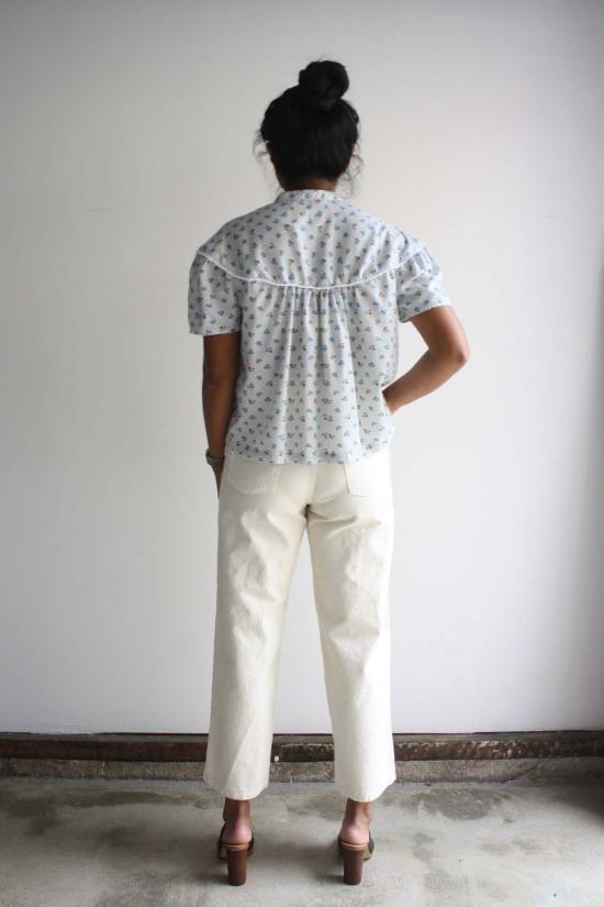  Myrtle 블라우스 머틀 애디  베이비 블루/핀도트 플로럴 - OTHER BRANDS