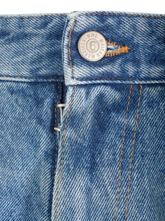  MM6 메종마르지엘라 데님 팬츠 Mm6 메종 마르지엘라 스트레이트 레그 진 블루 - MM6 MAISON MARGIELA