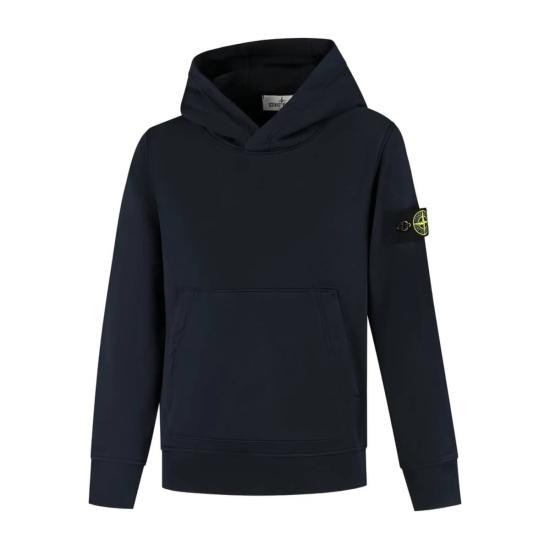 [키즈] 스톤 아일랜드 풀오버 키즈  스웨트셔츠 블랙 - STONE ISLAND