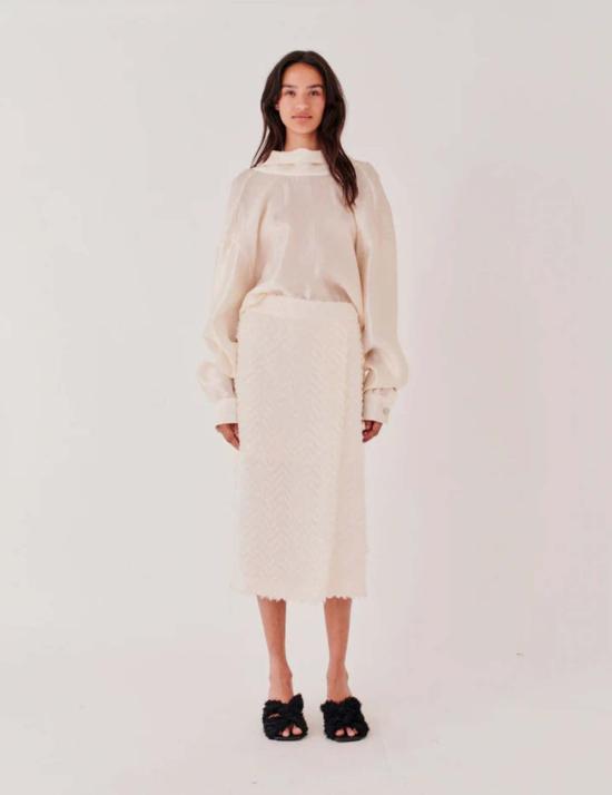  더 가먼트 블라우스 가먼트 포르차 셔츠 마카다미아