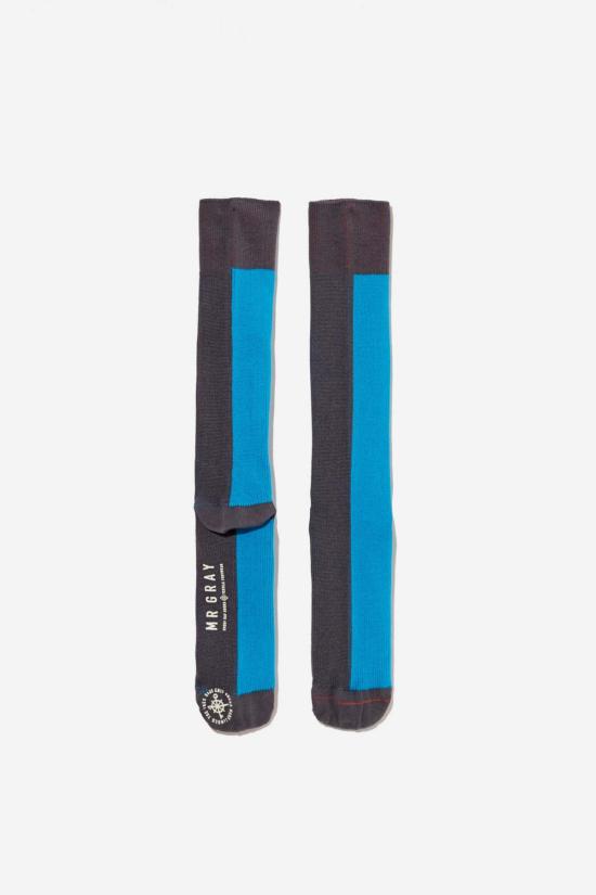  Mr. Gray 양말 미스터 그레이 스플릿 컬러 블록 블루 - OTHER BRANDS