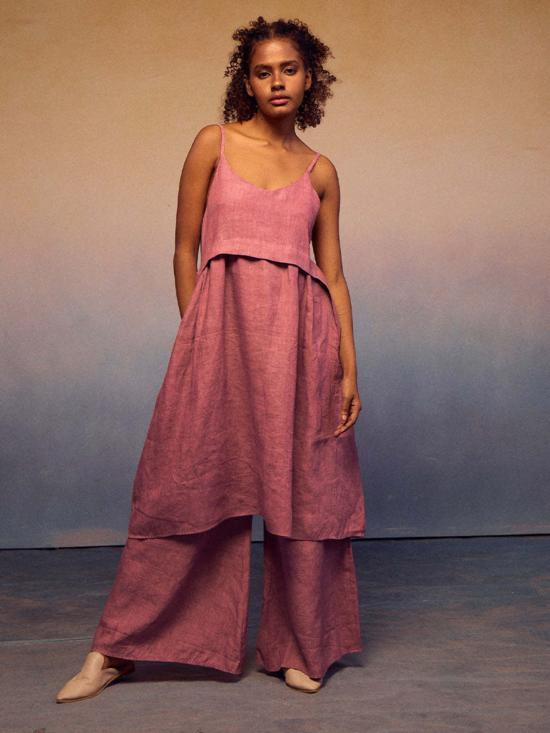  IKKIVI 롱 원피스 익키비 라벤더 폰디 세트 라벤더