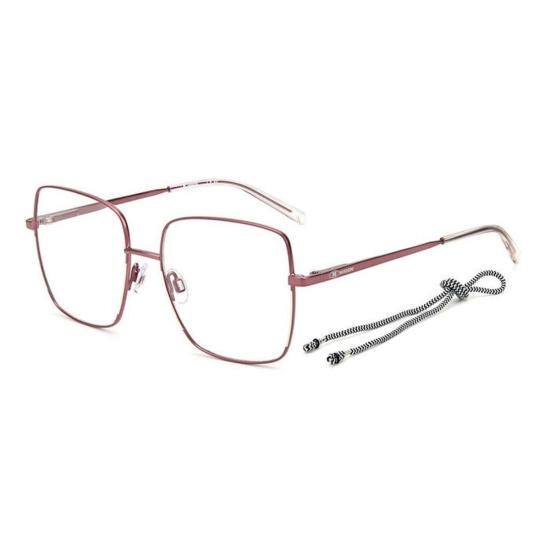  미소니 안경 미쏘니 스퀘어 프레임  버건디/아이보리 - MISSONI