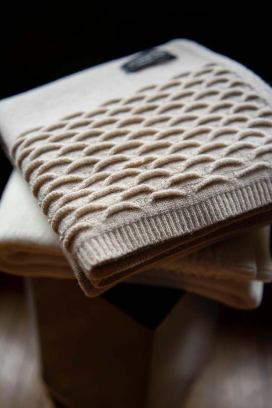  [키즈] Evangeline 침구 에반젤린 니트 스캘럽 아기 담요 - OTHER BRANDS