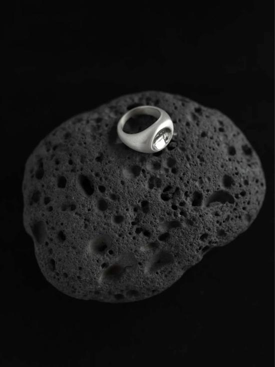  만시 반지 마안시 미러 돔 링 - MAANCY