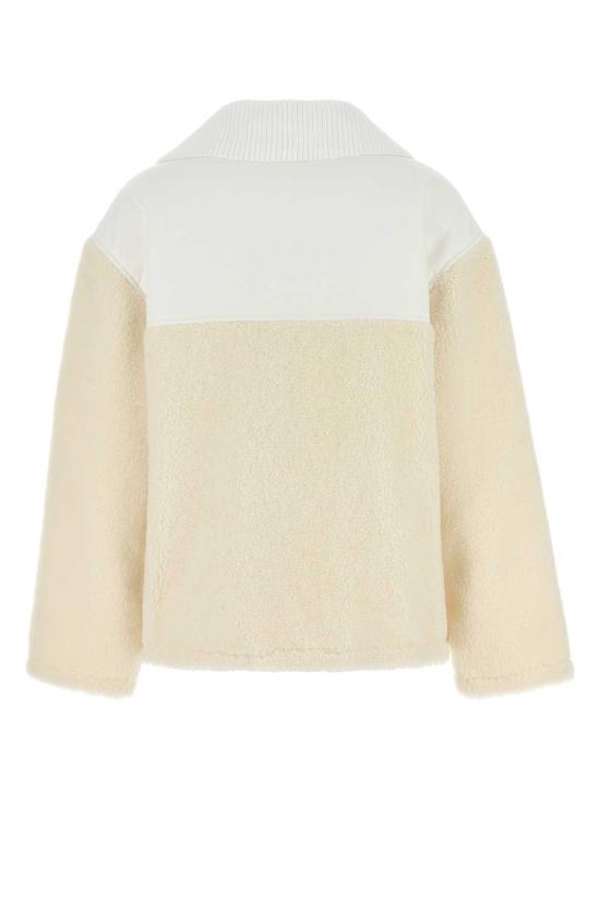  구찌 자켓 투톤 울 블렌드 패딩 재킷 화이트 믹스 - GUCCI