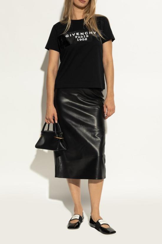  지방시 플랫 슈즈 발레리나 스퀘어드 블랙 - GIVENCHY