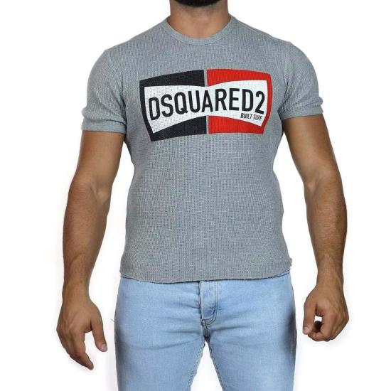  디스퀘어드2 반팔 티셔츠 Dsquared2 로고 티셔츠 (회색) - DSQUARED2