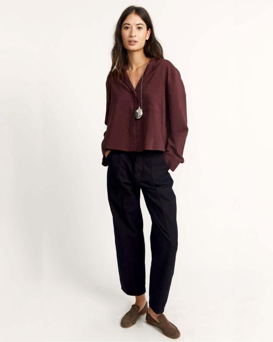  LWN 셔츠 Lwn 아이비 셔츠 피노 오토만 스트라이프 - LWN