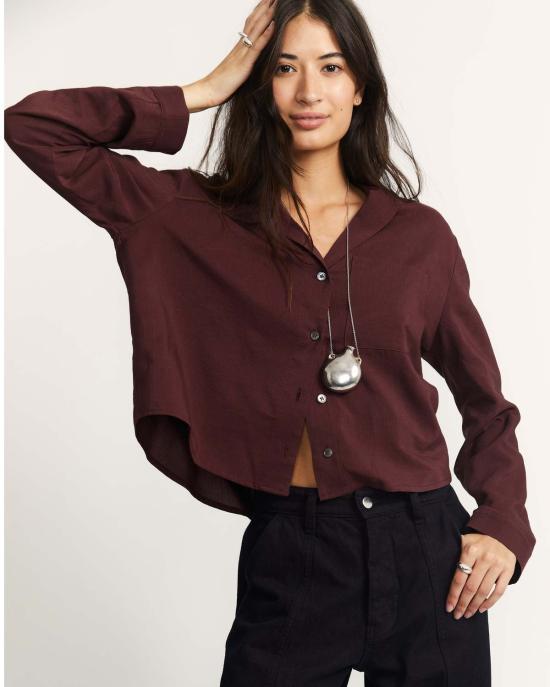  LWN 셔츠 Lwn 아이비 셔츠 피노 오토만 스트라이프 - LWN