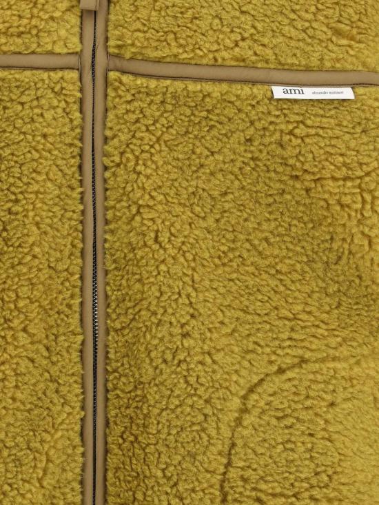  아미 봄버 자켓 알렉상드르 마티우시 시어링 봄버 재킷 그린 - AMI