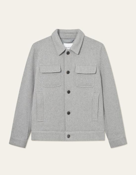  레듀 봄버 자켓 Les Deux Nash 트윌 울 재킷 그레이 - LES DEUX