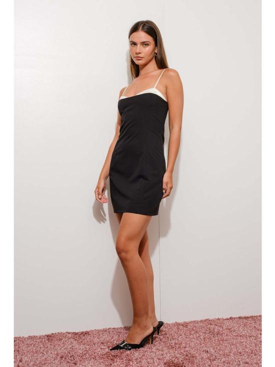  Pretty Garbage 숏 원피스 예쁜 쓰레기 피카부 브라 미니 드레스 블랙 - OTHER BRANDS