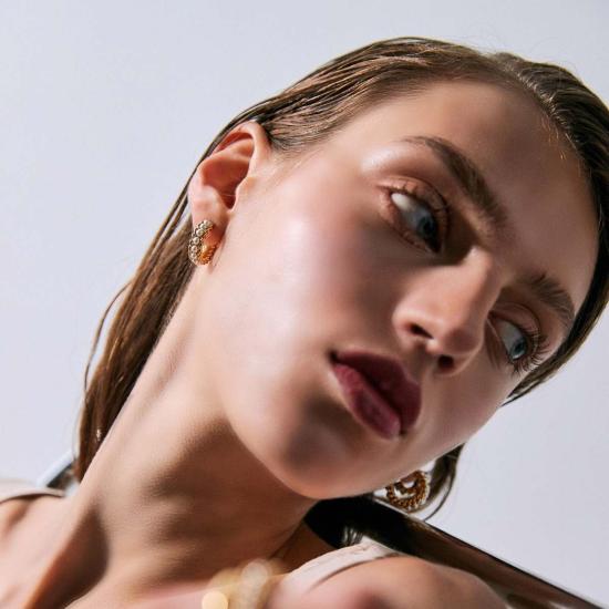  Ille Lan 이어링 일레 란 젠틀러 유닛 골드 후프 - OTHER BRANDS