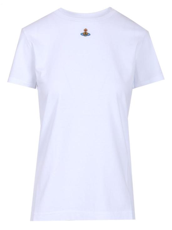  비비안웨스트우드 반팔 티셔츠 비비안 웨스트우드 클래식 티셔츠 오브 화이트