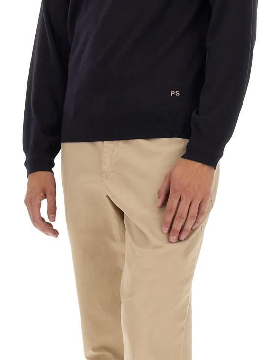  폴 스미스 스웨터 PS 바이  로고 저지  블루 - PAUL SMITH