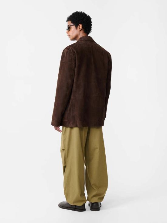  스튜디오 니콜슨 수트 자켓 Studio Nicholson Tiko 스웨이드 블레이저 에스프레소 브라운 - STUDIO NICHOLSON