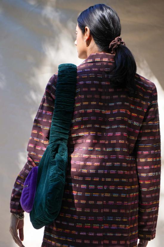  아바카시 수트 자켓 소프트 자카드 블레이저 - ABACAXI