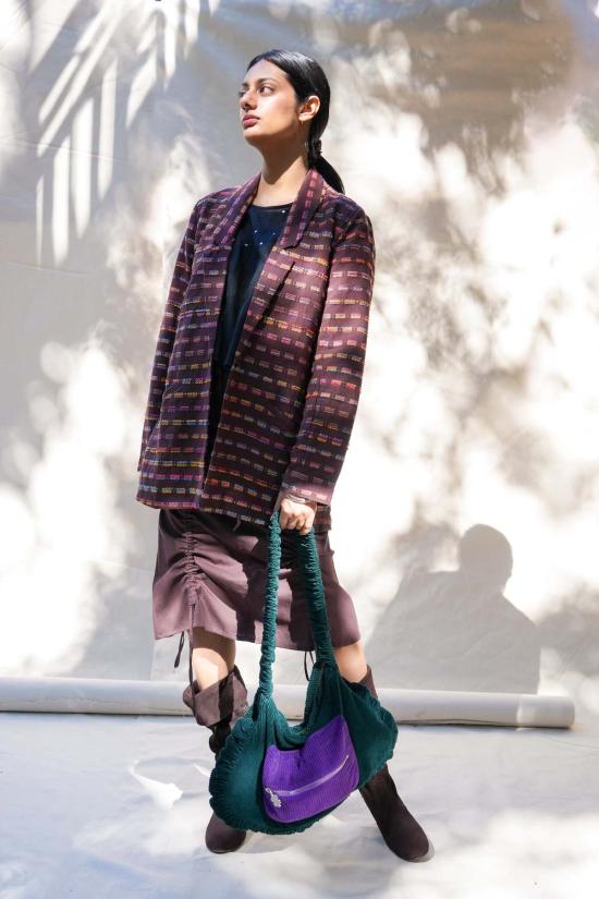  아바카시 수트 자켓 소프트 자카드 블레이저 - ABACAXI