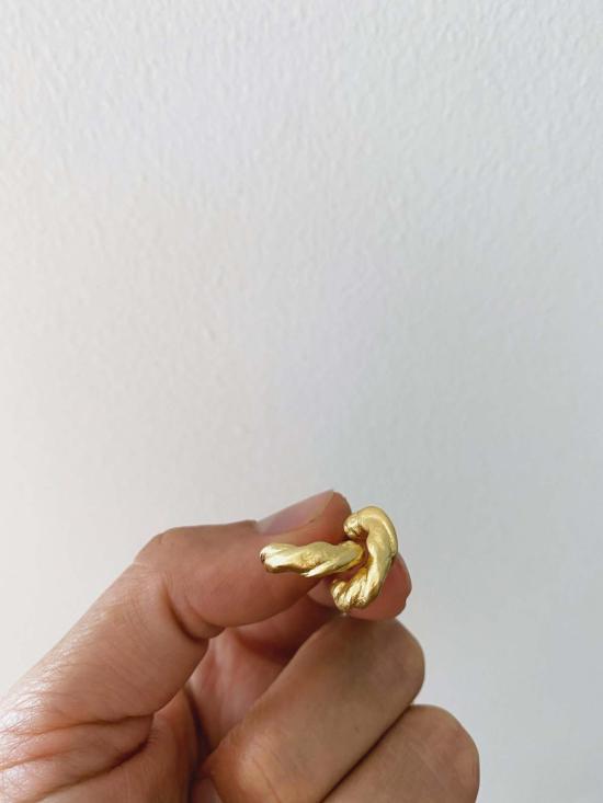  머큐리얼 스튜디오 이어링 머큐리얼 뉴욕 프렌치 플라워 비비 후프 - MERCURIAL STUDIO