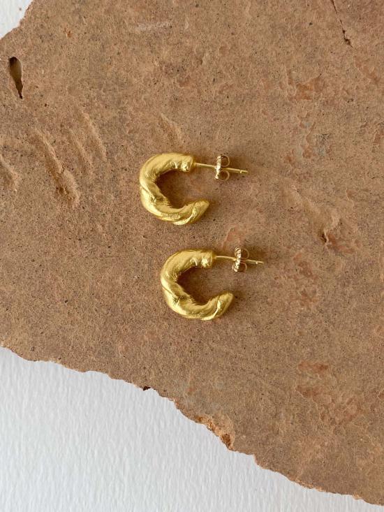  머큐리얼 스튜디오 이어링 머큐리얼 뉴욕 프렌치 플라워 비비 후프 - MERCURIAL STUDIO