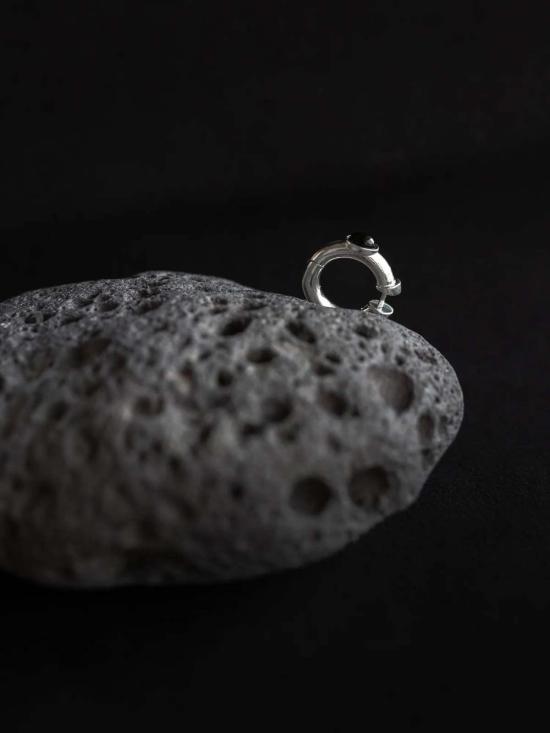  만시 이어링 Maancy 데이 앤 나이트 리버서블 후프 - MAANCY