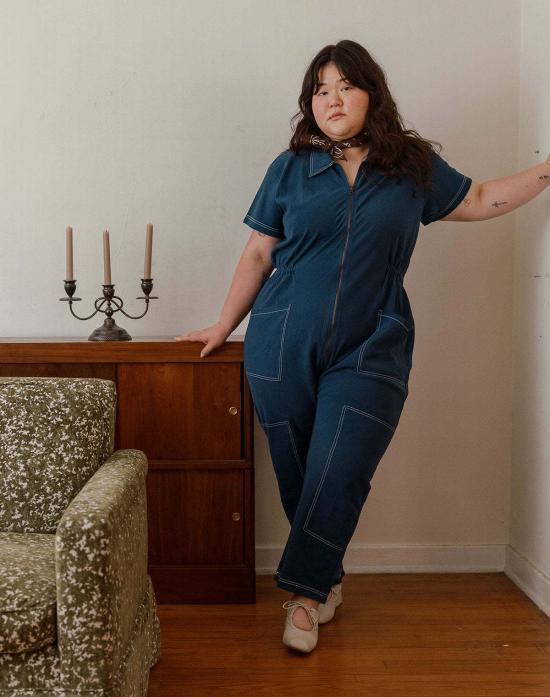  Noble 점프수트 노블 유틸리티 슈트 네이비/콘트라스트 스티치 - OTHER BRANDS